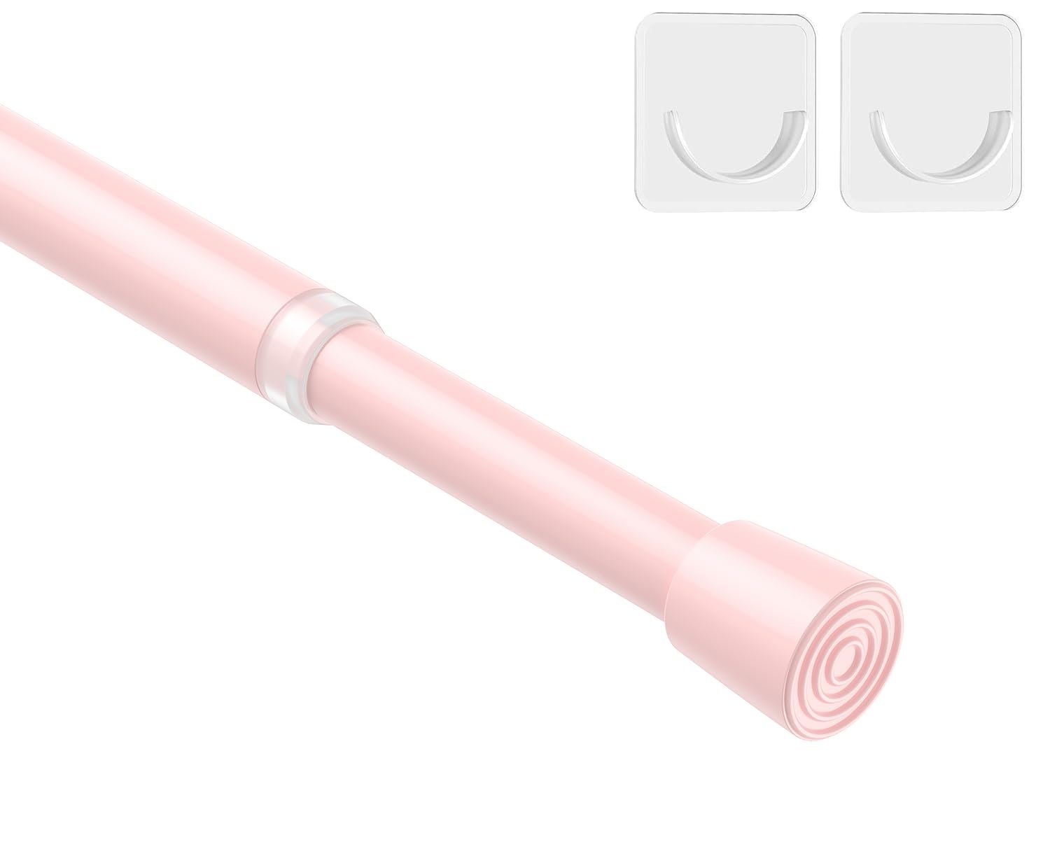 MEXAU 1Pcs Spring Tension Curtain Rod 26-39 inch Spring Tension Rods ...