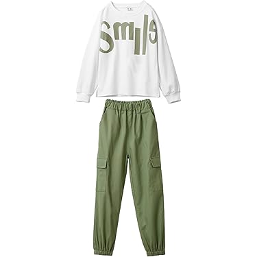 Showudesigns Girls Long Sleeve Hooded Sweatpants
