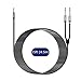 J&D 1/8 to 1/4 Stereo Cable, 3.5mm TRS to Dual 6.35mm TS Breakout Cable Y Splitter Cord for Amplifiers/Audio Mixer/Audio Recorder/MP3/MP4, Nylon Braid, Gold Plated Copper Shell, 15 Feet