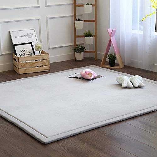 LEHOUR-Engrosamiento-Coral-Terciopelo-Alfombra-Manta-de-rastreo-para-nios-Alfombras-Suaves-de-Tatami-Antideslizante-para-nios-Enlarge-Play-Mat-Gris-150-200CM