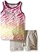 PUMA Little Girls' Toddler Tank and Short Set, Light Heather Grey, 3T