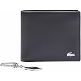 Lacoste Men's Fitzgerald Medium Billfold Wallet Set, Black/Green, One Size
