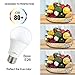 KINDEEP A19 60W Equivalent LED Light Bulb, Warm White 3000K, 9W 900 Lumens, CRI80+ 110V, E26 Base LED Bulbs Non-Dimmable, 270° Beam Angle 1-Pack