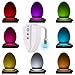Litake Toilet Light, Sensor Motion LED Toilet Bowl Light with UV-C Sterilization, Toilet UV Germicidal Seat Light, Toilet Night Light With 8-Color Changes for Bathroom Washroom