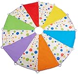 10 Feet Children's Wonder Parachute Polka Dot Design 6 Colors