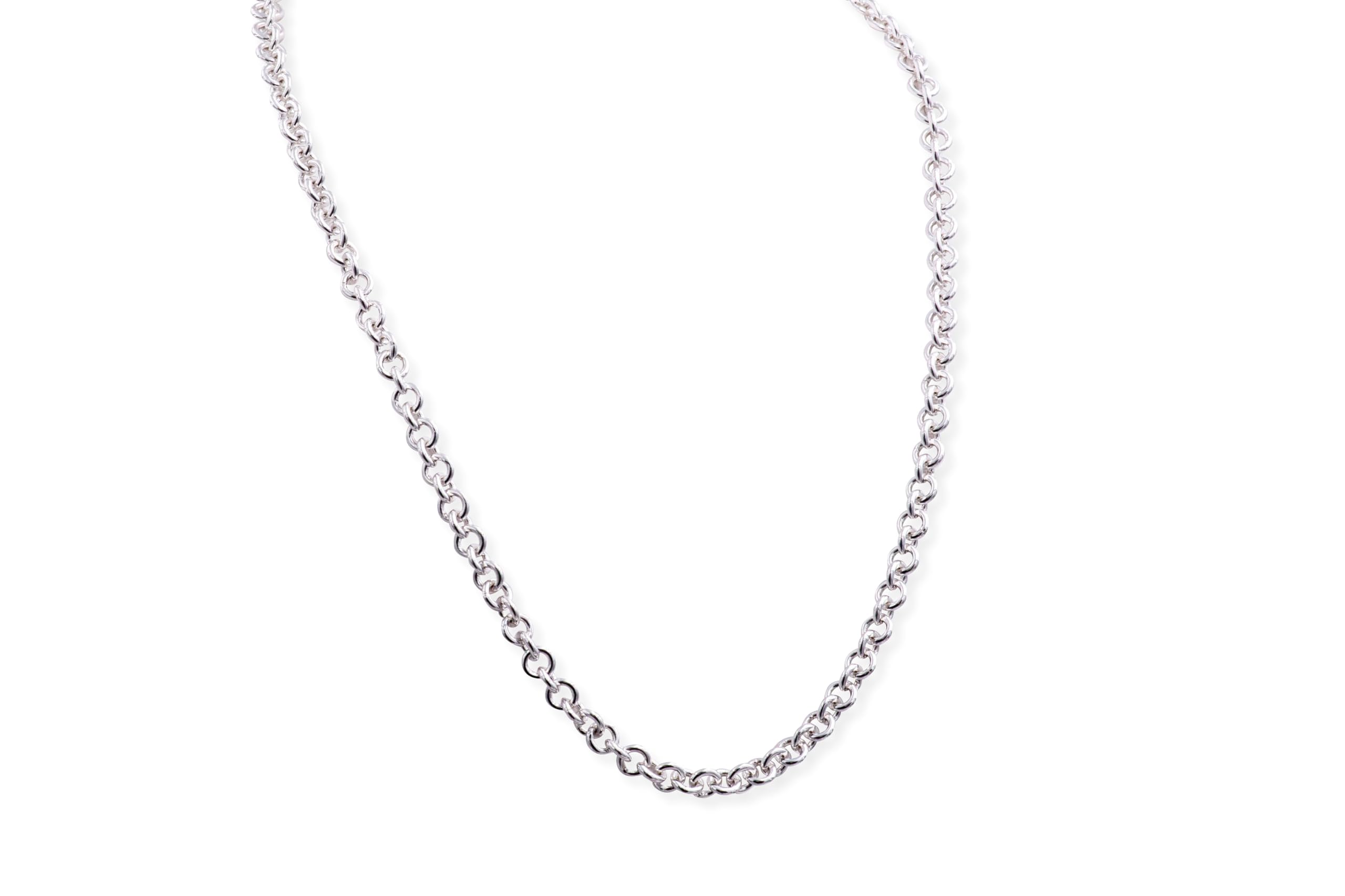Pandora , Women’s Sterling silver Not a gem Moments Chain Necklace, Silver, One Size - 399564C00-45
