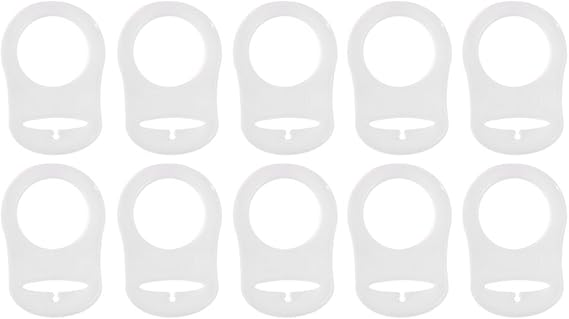 Amazon N A 10個 個シリコンボタンダミーおしゃぶりホルダークリップアダプターなしママリング サスペンダー 通販