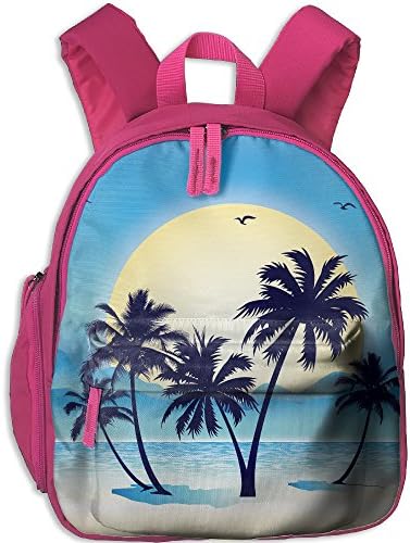 Birds Beach Palm Tree Kids School Bag Toddler Backpack
