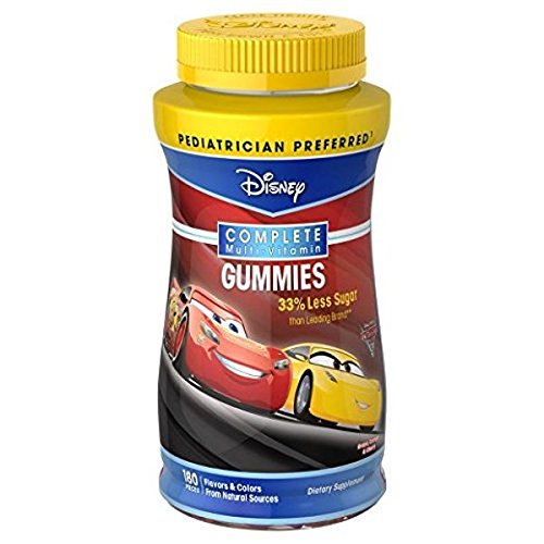 Disney Cars Complete Multi-Vitamin, Grape, Orange & Cherry, 180 Gummies