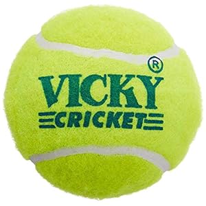 Vicki Light Weight Cricket Tennis Ball Yellow Color Set of 3Pc