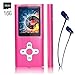 MP3 Player/Music Player,EVASA with a 16 GB TF Card Portable Digital Music Player/Video/Voice record/FM Radio/E-Book Reader,Ultra Slim 1.8''Screen