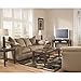 Signature Design by Ashley - Theo Faux Marble Occasional Table Set - Includes Cocktail Table & 2 End Tables, Warm Brown