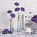 MACTING 30PCS Artificial Flower Roses Fake Purple Flowers with Stem Real Touch Foam Roses for DIY Wedding Bouquet Table Centerpieces Party Bridal Shower Home Christmas Decorations