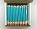 Half Pencils with Eraser - Golf, Classroom, Pew, Short, Mini - Hexagon, Sharpened, Non Toxic, 2 Pencil, Color - Light Turquoise, (Box of 48) Golf Pocket Pencils