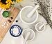HIC Kitchen Mortar and Pestle Set, Fine Porcelain, Set of 3 Sizes, Spice Herb Grinder, Pill Crusher, Nut Butter Maker