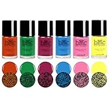 BMC Bright and Bold Nail Art Stamping Polishes - Winter Solstice Collection