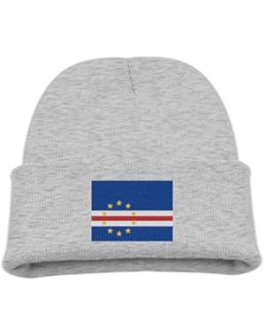 Flag Of Cape Verde Kid's Hats Winter Funny Soft Knit Beanie Cap children Unisex