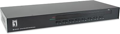 LevelOne KVM-3216 16-Port PS/2 USB VGA KVM Switch Console Server Rackmount
