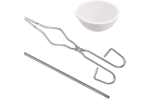 BASOTEEUO Graphite Crucible Set, 3 Pcs Ingot Mold Set, Graphite Torch Melting Casting Kit for Scrap Jewelry Metal Gold Melting Refining Forge