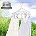 Pro Chef Kitchen Tools Laundry Drying Rack - Rectangle Hanging Clothes Dryer with 18 Clothes Pins - Hangers with Clips - Retractable Clothesline - Mitten Drying Rack - Indoor Outdoor Laundry Hanger
