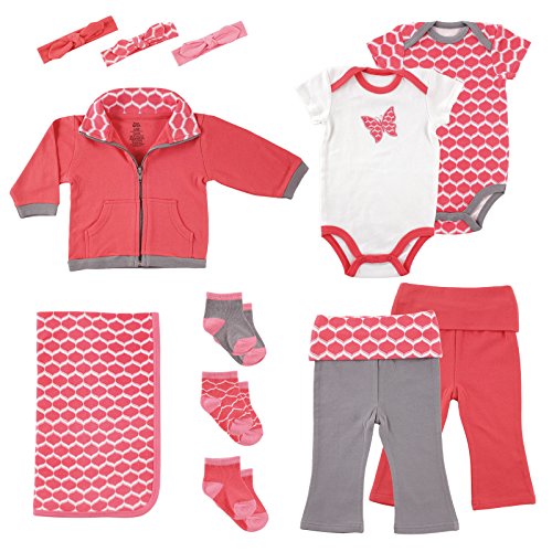 Yoga Sprout 12-Piece Gift Set, Butterfly, 0-6 Months