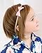 5 Baby Girl Hair Bows on Nylon Headbands | Improved Band Size | 2