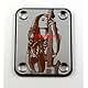 Laser Girl 601 - sexy, Fender style, engraved guitar neck plate