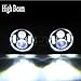 International Scout II 1973-1980 7 Inch Round Cree LED Headlights White Halo Ring Angel Eyes+Amber Turning Signal Lights