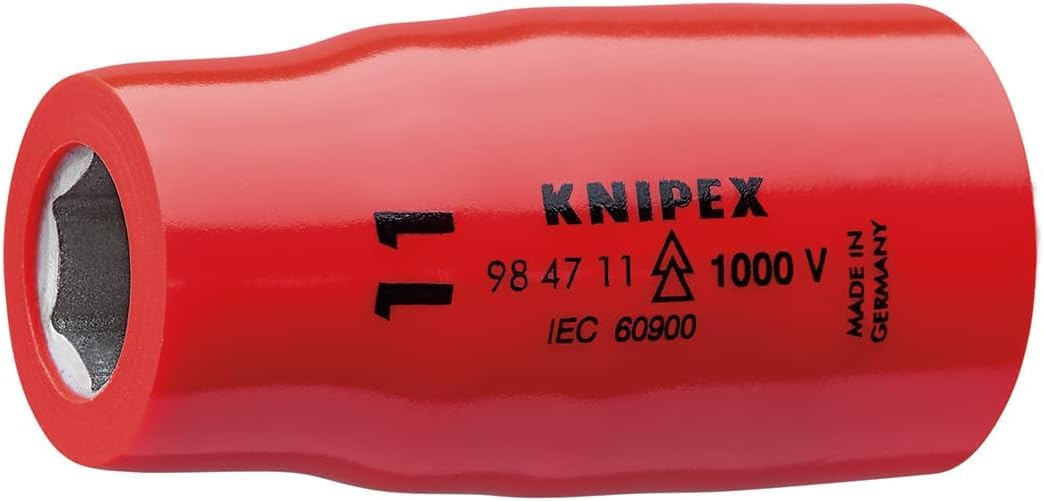 KNIPEX Hexagon Socket for Hexagonal Screws with Internal Square 1/2" 54 mm, 98 47 11