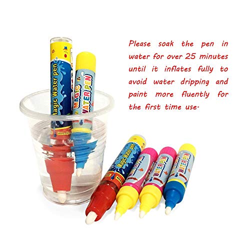 Aqua doodle Pens, Replacement Water Pens Replacement Water Markers Accessories for Toddler Aqua Doodle Water Drawing Mat (6 Pieces)