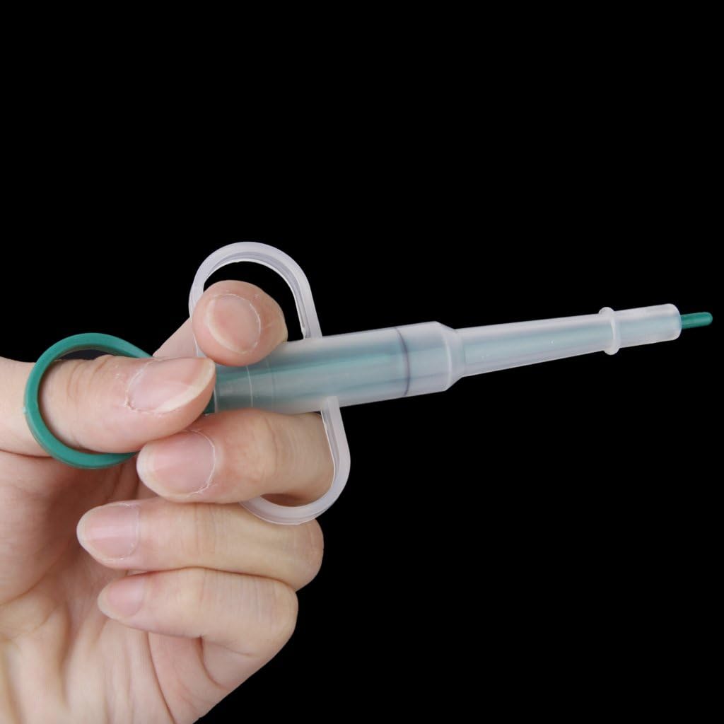 Seringue Poussoir De Pilule Capsule Liquide Pour Chien Chat Vert Amazon Fr Bricolage