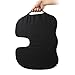 Premium Seat Cushion Orthopedic Gel Enhanced by Techege Comfort Memory Foam Grade A Cooling Coccyx Tailbone Wheelchair Back Pain Comfortable Non-Slip Chair/Seat Cushion (Black)