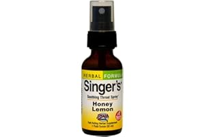 Herbs Etc. Singer's Saving Grace Honey Lemon - Herbal Remedy Spray Aids Throat Comfort & Health - Soothing Hydrating Throat Support - Alcohol Throat Relief Spray with Licorice - 1 fl oz (75 Servings)