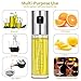 Oil Sprayer for Cooking, Oil and Vinegar Dispenser Set With Glass Bottle and Stainless Steel,Olive Oil Soy Sauce dispenser Pump Sprayer for Kitchen, Air Fryer (2 Pack)