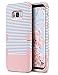 ULAK Galaxy S8 Plus Case, Anti Slip S8 Plus Case Shock Resistance Protective Cover for Samsung Galaxy S8+ Plus (2017) with Hybrid High Soft Silicone + Hard PC Case(Rose Gold Stripes)