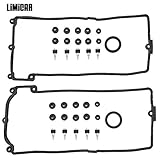 LIMICAR Valve Cover Gaskets Kit Compatible with BMW 545i 550i 645Ci 650i 745i 745Li 750i 750Li Alpina B7 X5 4.4L 4.8L V8 11127513195 11 12 7 513 194