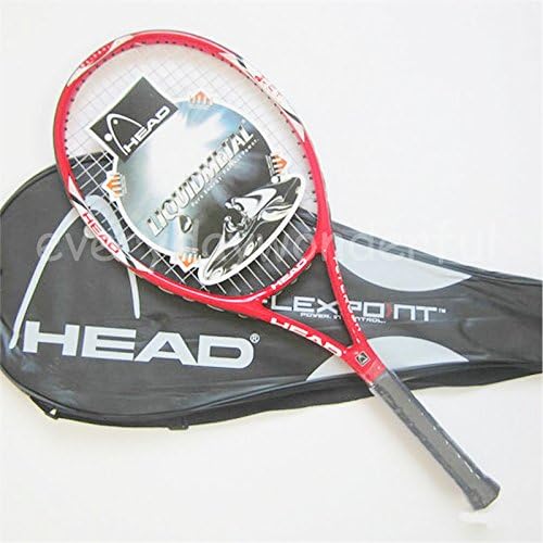 Carbon Fiber Tennis Racket Racquets Equipped High Density Nano Suitble For New Hand With Bag Grip Qulity (red)