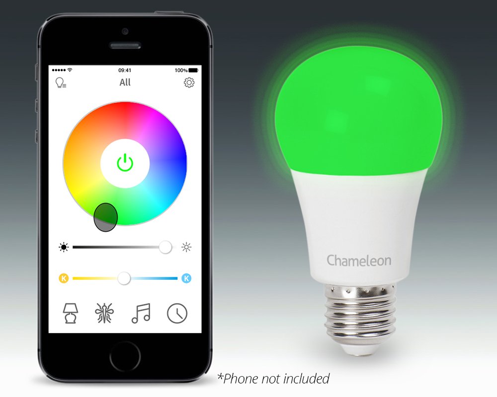 Magic Hue Bluetooth Smart Light Bulb - Dimmable Multicolored Disco Light - Wake up Lights & Sleeping Night Light - Smartphone Controlled LED Household Light Bulb