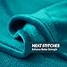 Bedsure GentleSoft Fleece Blankets Queen Size Teal - Bed Blanket Soft Lightweight Plush Fuzzy Cozy Luxury Microfiber, 90x90 inches