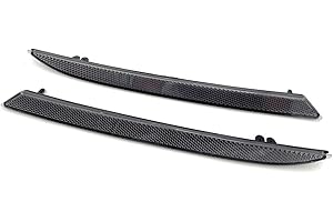 BAYYEE 1Pair Smoked Tinted Lens Rear Bumper Side Marker Reflector for Ford Mustang 2018 2019 2020 2021 2022