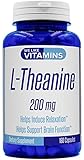 L-Theanine 200mg - 180 Capsules - Best Value L-Theanine Supplement for Relaxation