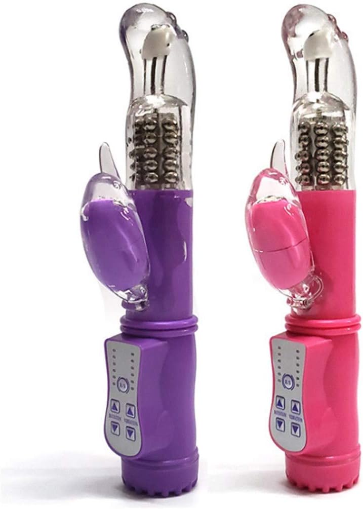 Qiangshengkeji Upgraded 12 Frequency Handheld Massage Toys for Women & Couples Waterproof & Ultra Silent Travel Companion (Purple)