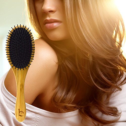 Detangling Brush; Natural Detangler Comb for All Hair Types to Detangle and Smooth Knots Easily; Best Wet Brush or for Dry Hair Styling, Straightening and No Pain Glide Thru; Men, Women and Kids