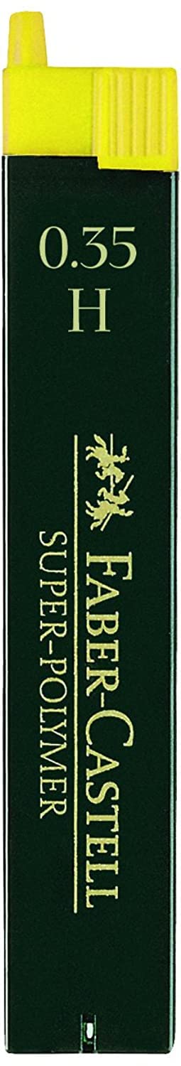 Faber-Castell Miscellaneous Super-Polymer Fineline Lead, 0.35mmBlack, H, for Art, Craft, Drawing, Sketching, Home, School, University, Colouring