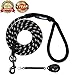 Rope Medium-Large 6ft Dog-Leash - Strong Big Heavy Duty Climbing Rope Leash with Soft Padded Handle for Medium to Large Dogs
