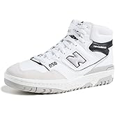 New Balance Men's 650 Sneakers, White/Black, 9 Medium US