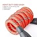 Toozey 5 FT Dog Leash, Rope Leash with Comfortable Padded Handle and Reflective Threads, Heavy Duty Braided Leash for Medium Large Dogs, Red