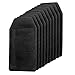 TEKEFT 10 pcs Pocket Protector School Hospital Office Supplies for Pen Leaks Black