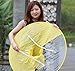 Wantis Magical Rain Coat Artifact UFO Umbrella Hands Free Charming Costum Yellow (1.55-1.8M(height))