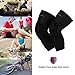 RoryTory Padded Compression Leg Sleeves Basketball Knee Pads Brace Support for Football Volleyball Baseball Soccer Tennis Sports Protection Men Women Adults - (1 Pair) Large Size | Solid Black